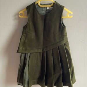 Olive Green doe a dear dress
